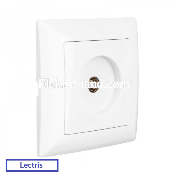 Lectris розетка TV белая  LCI021